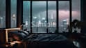 create cozy rain and relaxing video for meditation