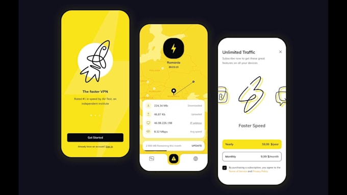 Create mobile app ui ux design, prototype and wireframes by Uixpro | Fiverr