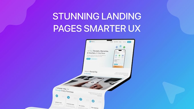 design a high converting landing page and website UI UX in figma