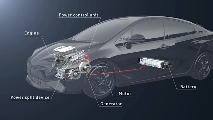 do 3d automotive engine animation, 3d mechanical animation, car engine animation