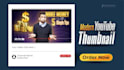do modern youtube thumbnail design for your video