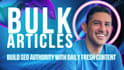 write bulk SEO articles and blog posts for your wordpress site