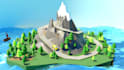 create low poly 3d objects and isometric scenes