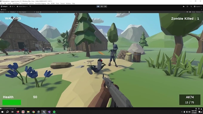 develop unity game mechanics, fix bugs, build your prototype