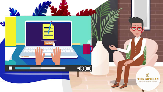 create 2d animated explainer video, 2d animation infographic videos