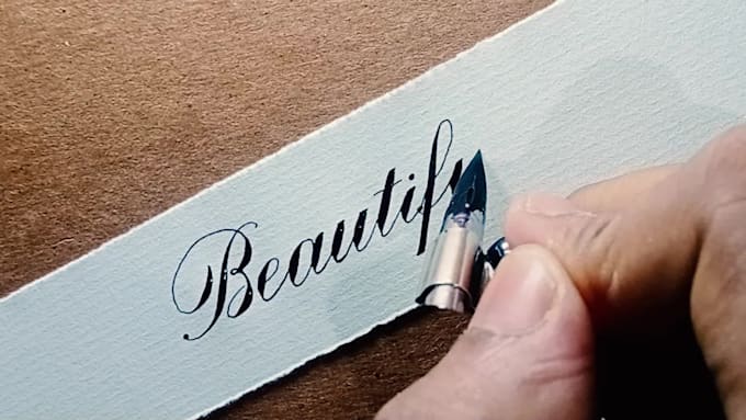 write anything in blackletter or copperplate calligraphy