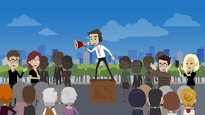 do hebrew german and spanish 2d animation explainer video with voiceover