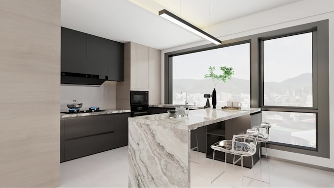 create wardrobe bathroom kitchen renderings and drawings