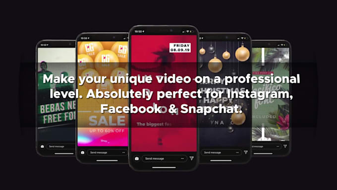 create stylish modern instagram, facebook video reels ad