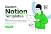 create customized and aesthetic notion dashboard template for your business