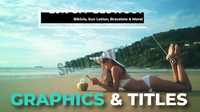do professional editing with customized motion graphics