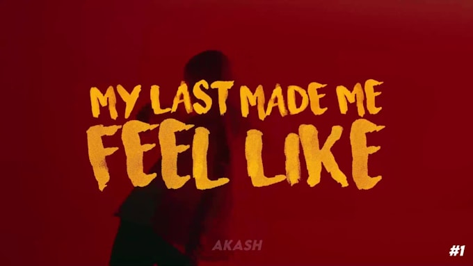 create a professional animated lyric video in 24 hours