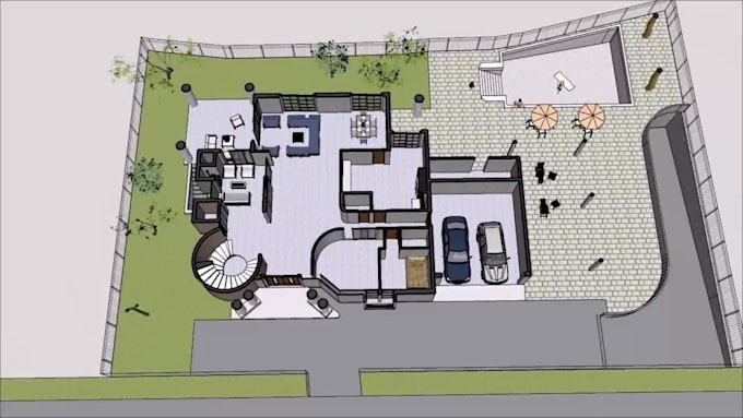 do 3d model in sketchup