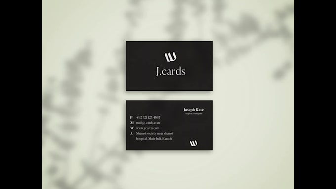 design minimal business card for your services at low prices