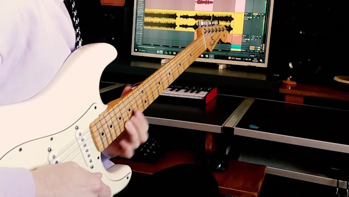 record professional electric guitar