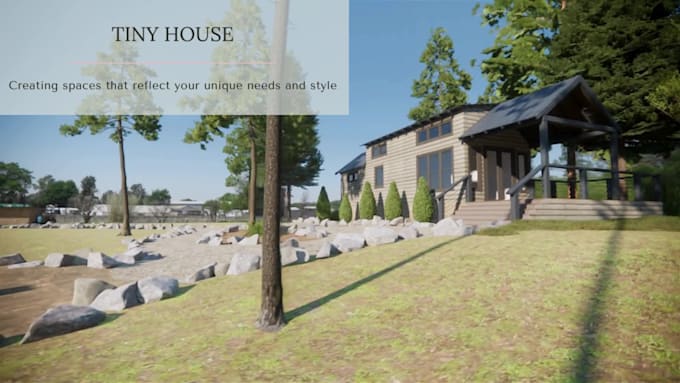 do tiny house plan, mobile home, eco friendly home and render 3d images for you