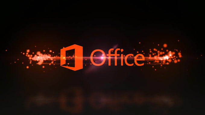 create glowing particle logo and text intro animation