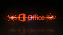 create glowing particle logo and text intro animation