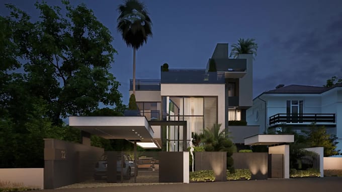 make architectural video walkthrough by d5 render and enscape