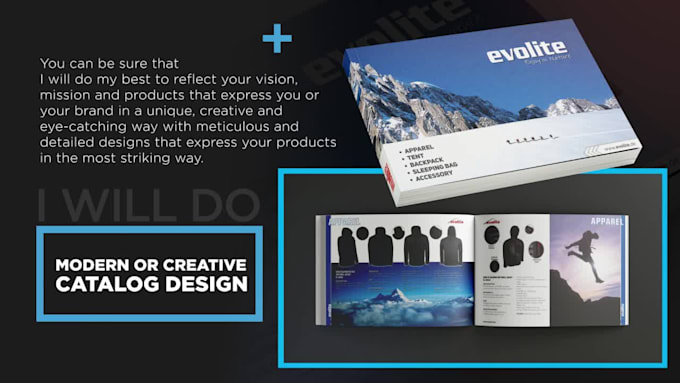 do modern or creative catalog design