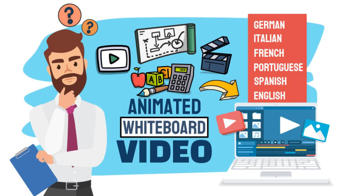 Top 10! I will create a whiteboard video animation explainer video 24 hours