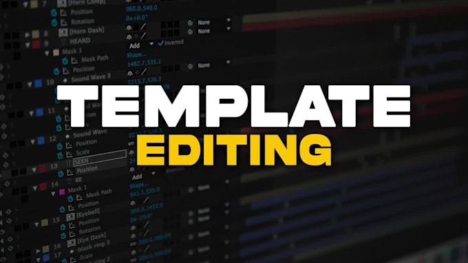 edit envato, videohive, after effects video template editing