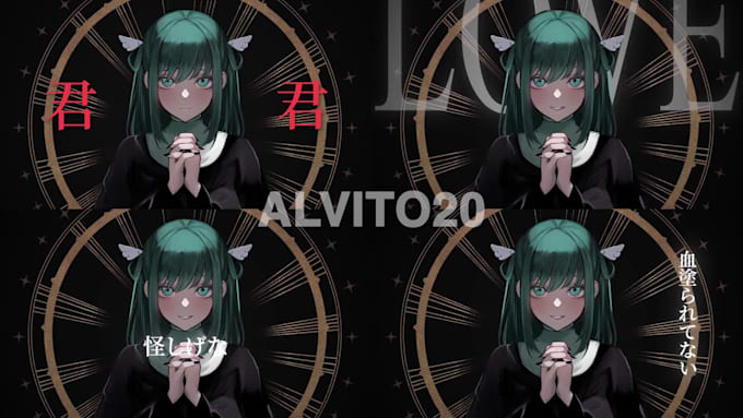 make a professional music video for vtuber
