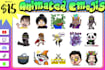 make animated twitch emotes, youtube emojis, discord, tiktok and kick