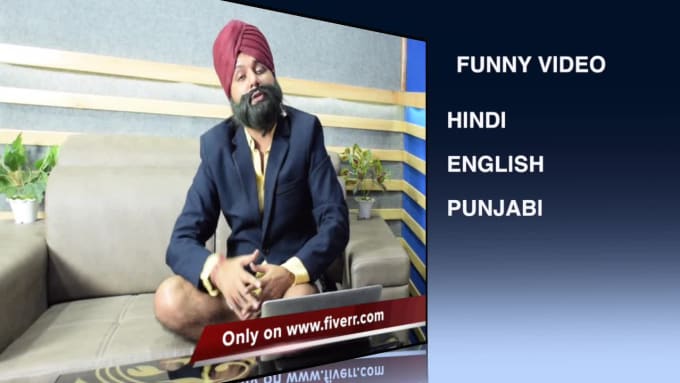 Make Funny Video In Hindi English Punjabi By Voiceoveractor Fiverr