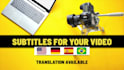create subtitles in english, spanish, portuguese or german