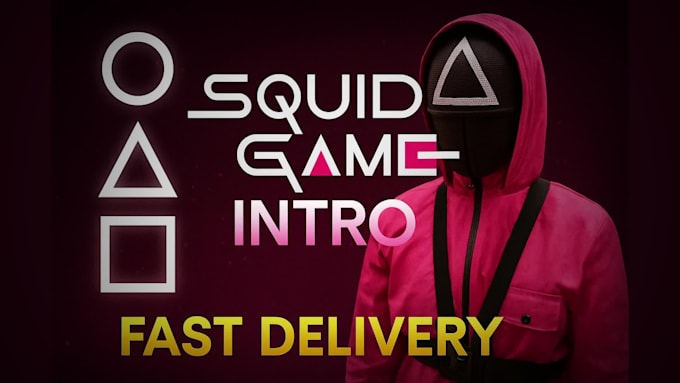create a squid game intro with cinematic style and music