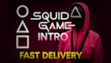 create a squid game intro with cinematic style and music