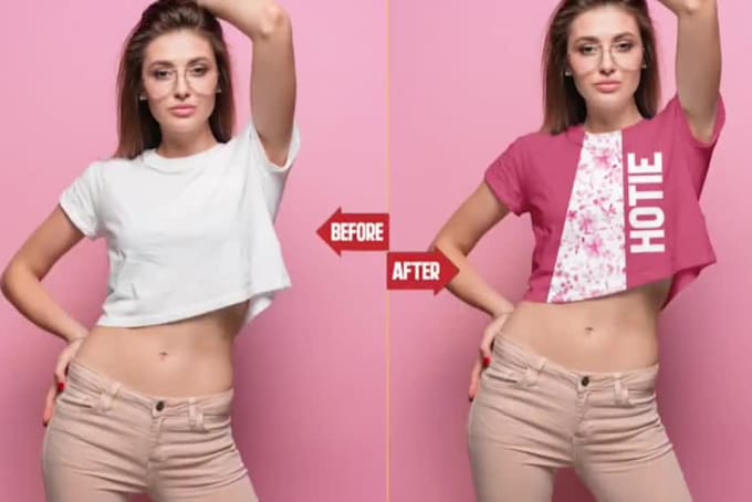 create realistic clothing mockups change pattern and recolor