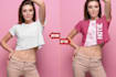 create realistic clothing mockups change pattern and recolor
