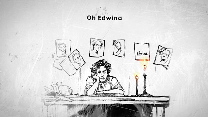 create hand drawn animated lyric music video