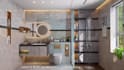 design 3d toilet and bathroom with realistic rendering