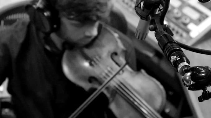 compose and produce music using live orchestral strings, piano, bass, percussion