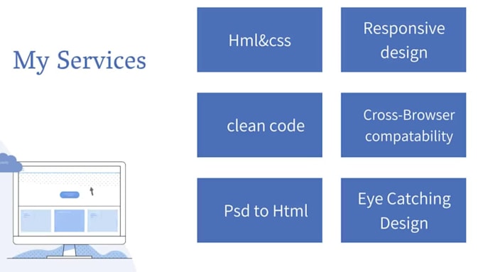 be front end web developer and responsive web designer