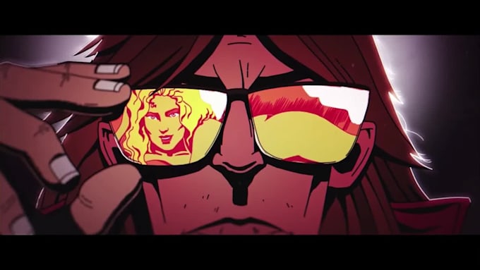 make 2d animated video, illustrated album cover, cover art, 2d music video