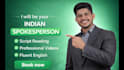 be your indian spokesperson video presenter and actor