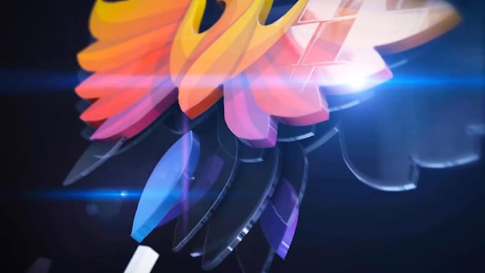 create 5 stunning 3d animated logo intro