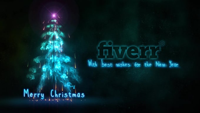 create special smokey christmas tree intro video