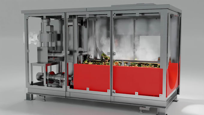 create 3d industrial technical animation