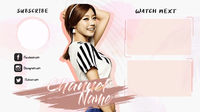 design youtube outro  and screen video