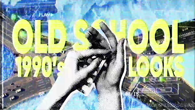 edit your videos using digital effect vhs glitch 90s visual looks