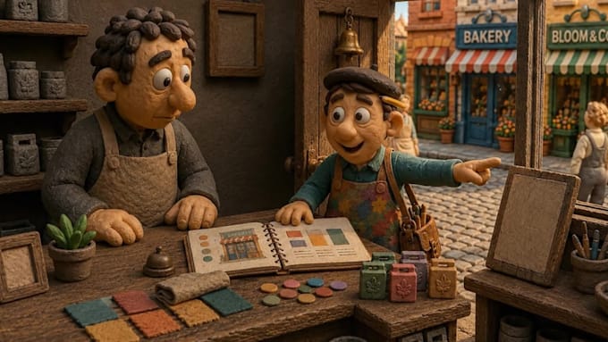 creat modern ai claymation animation stop motion animation claymation for brands
