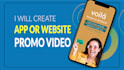 create a stunning website or app promo video