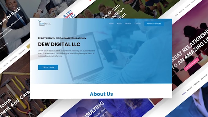 create a professional landing page design on wordpress