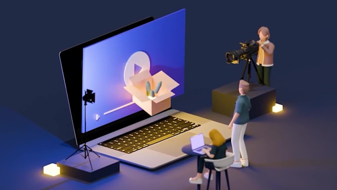 create a professional 3d isometric explainer video