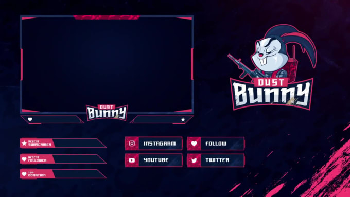 Design animated twitch stream overlay by Szvoreny | Fiverr